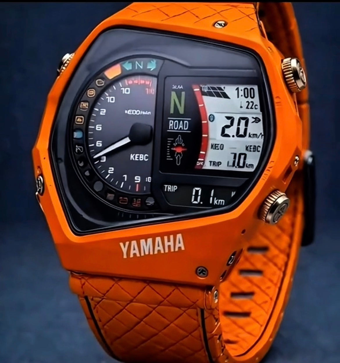 Yamaha Inspired Smart Digital Sports Watch with Dual Display