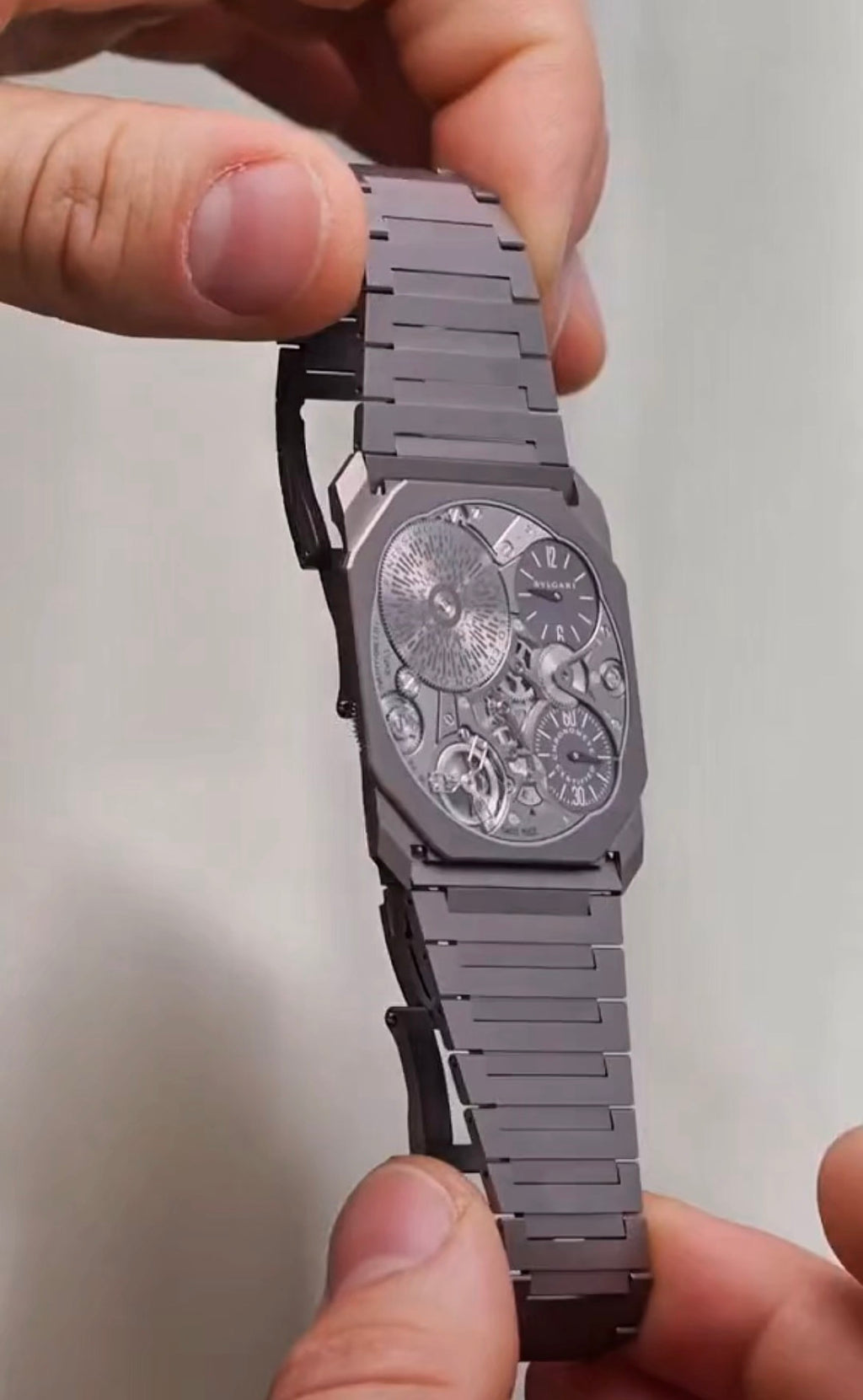Premium Skeleton Dial Stainless Steel Men's Luxury Wrist Watch