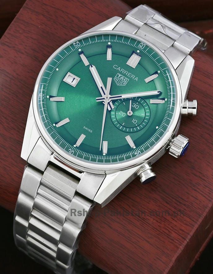 Tag Heuer Carrera Chronograph Green Dial Watch